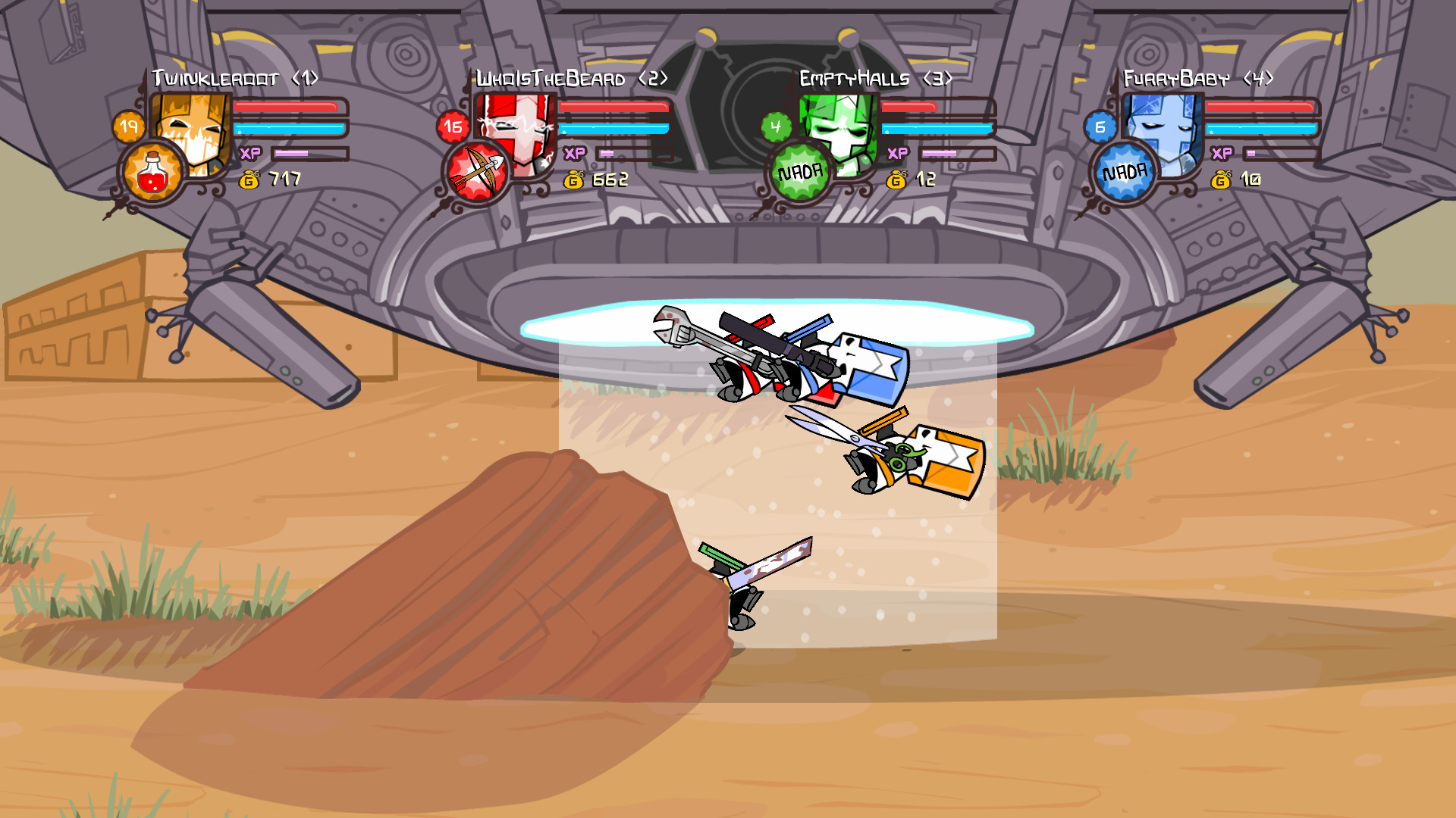 Изображение игры: Castle Crashers