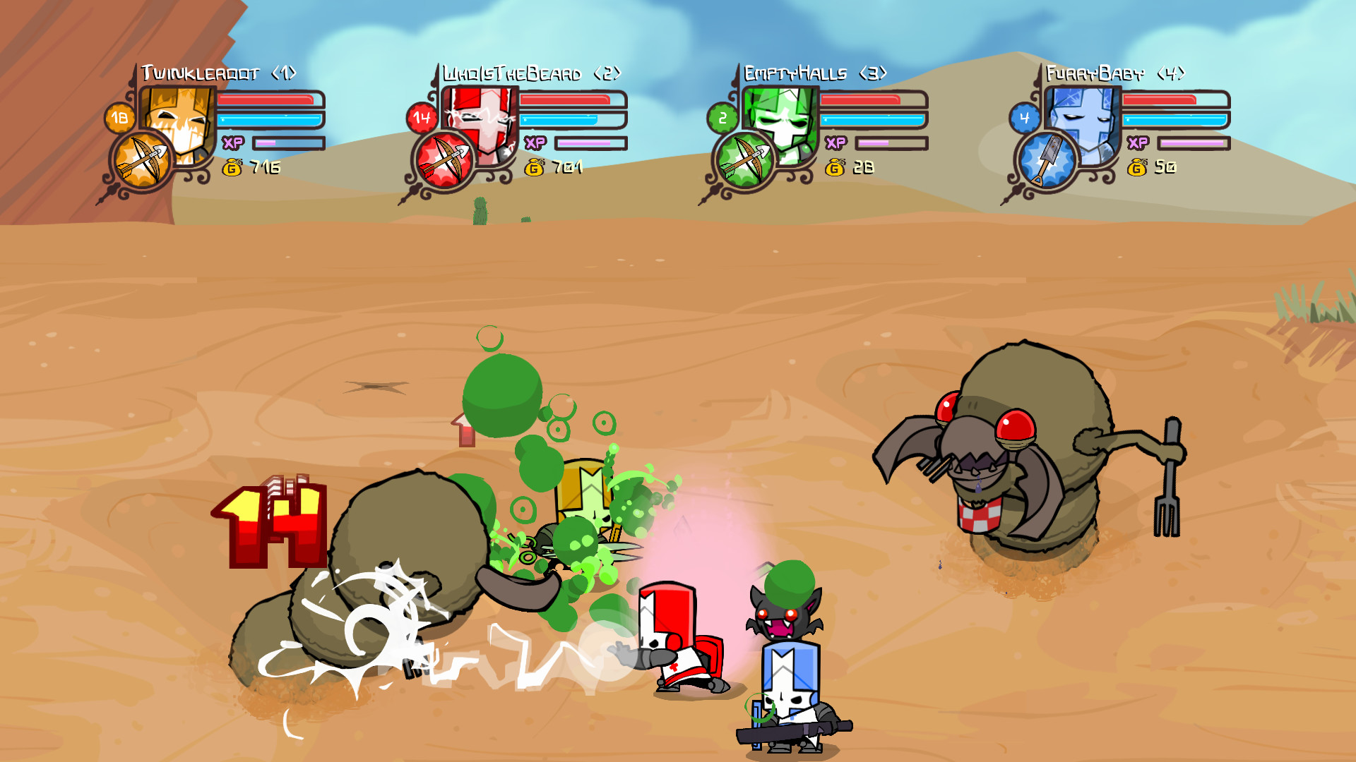 Изображение игры: Castle Crashers