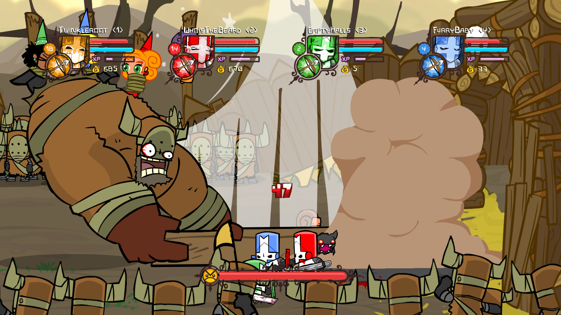 Изображение игры: Castle Crashers