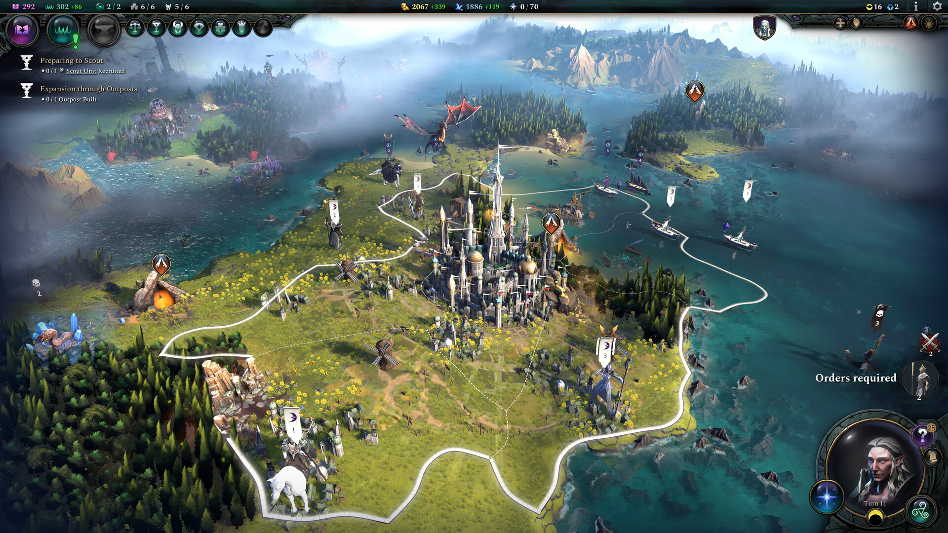 Изображение игры: Age of Wonders 4