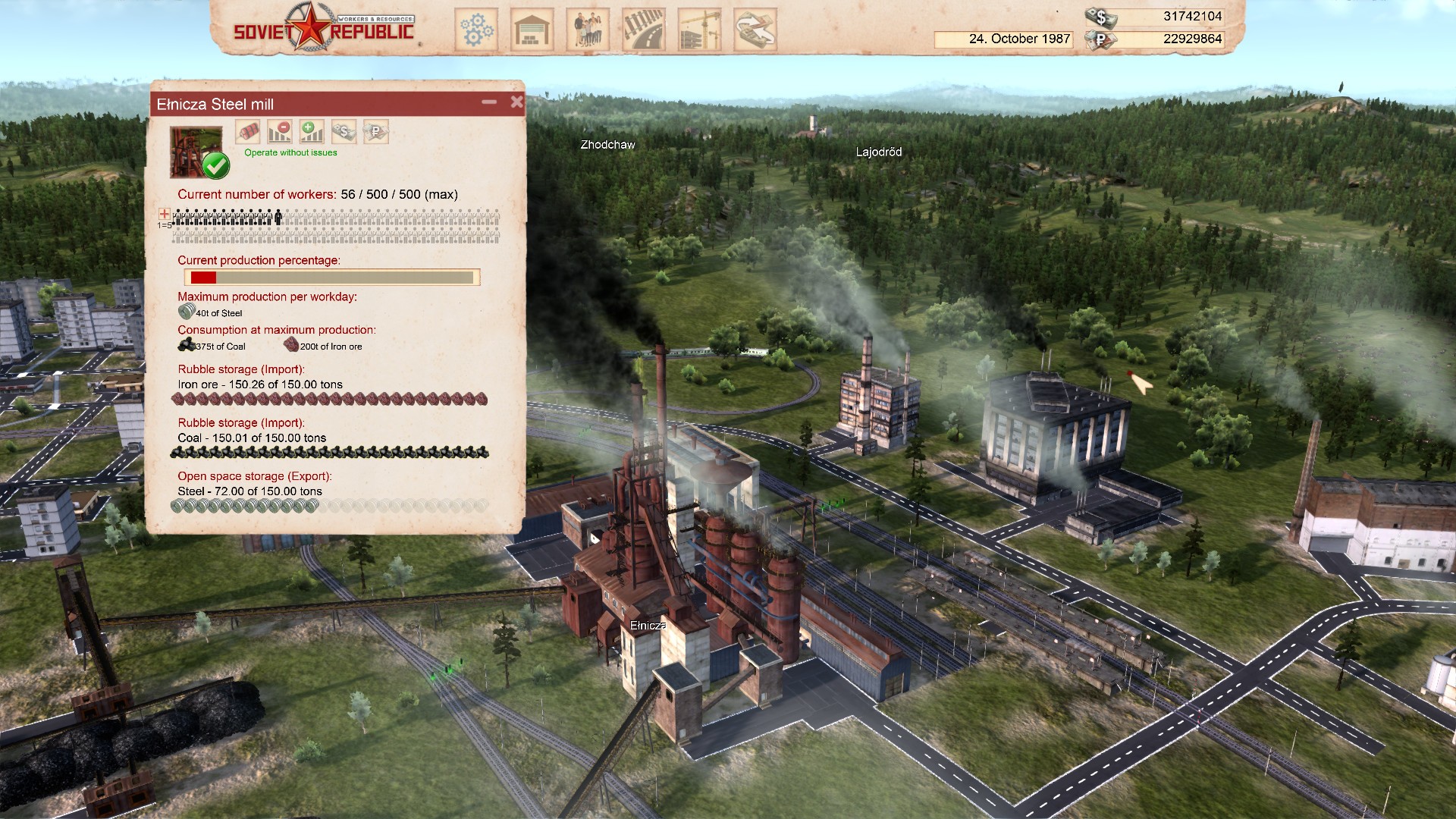 Изображение игры: Workers & Resources: Soviet Republic