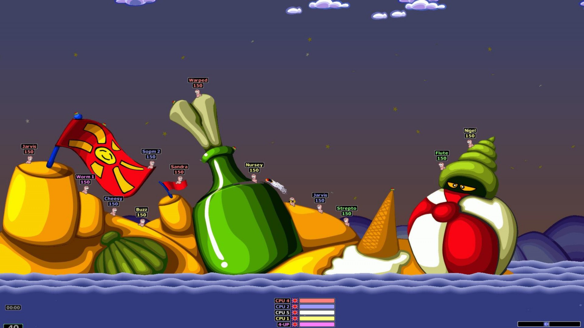 Изображение игры: Worms Armageddon
