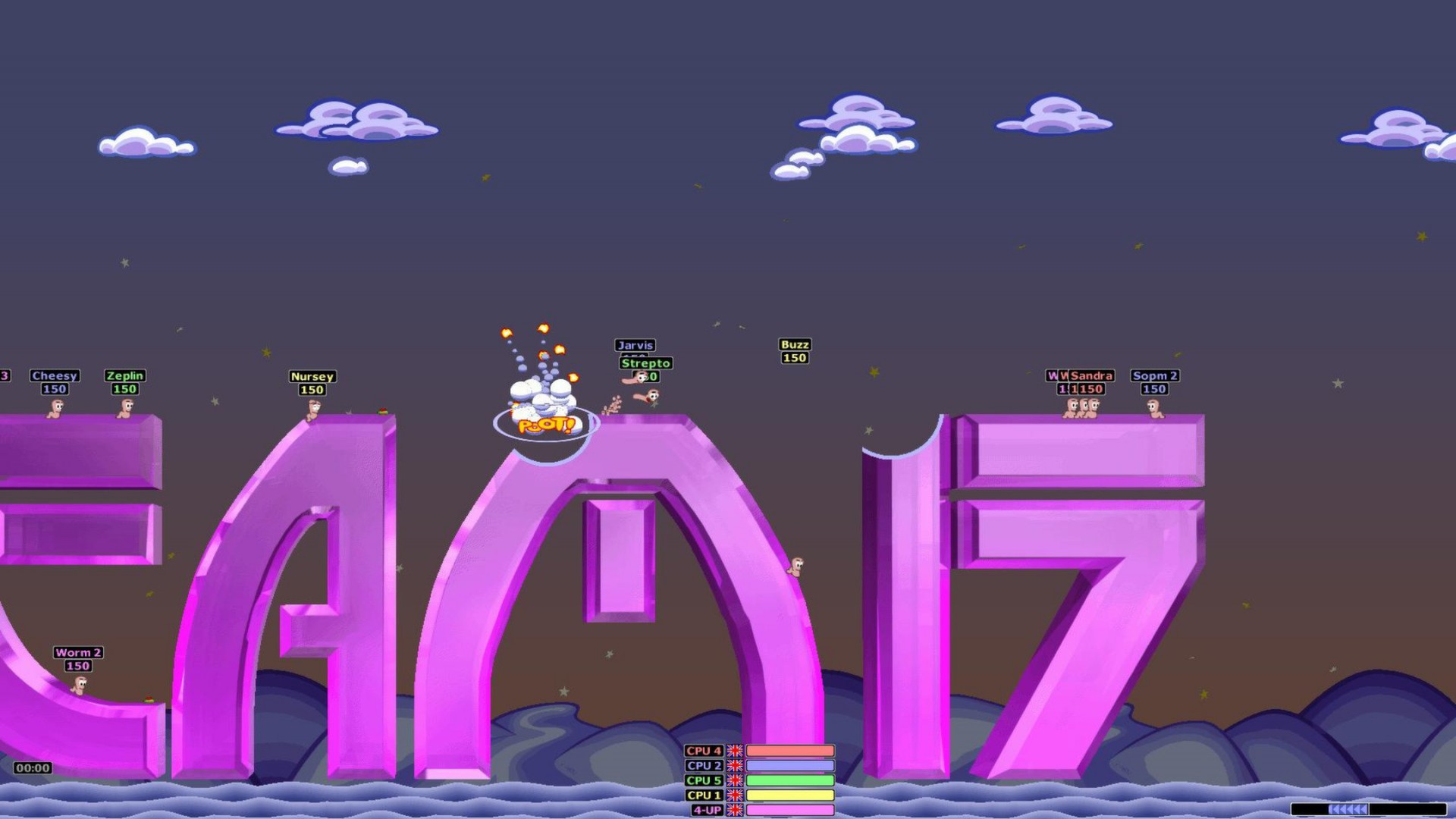 Изображение игры: Worms Armageddon