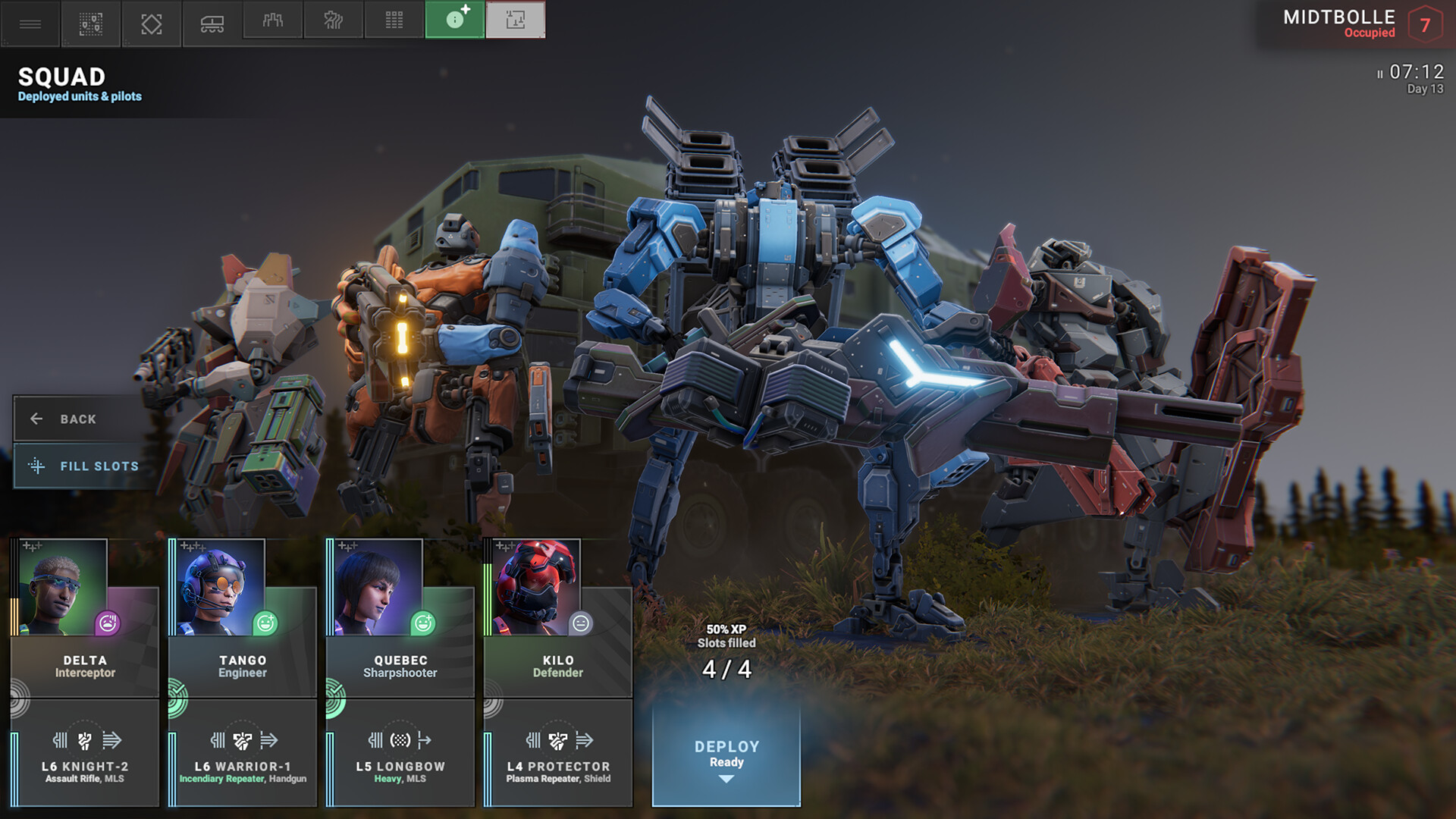 Изображение игры: Phantom Brigade