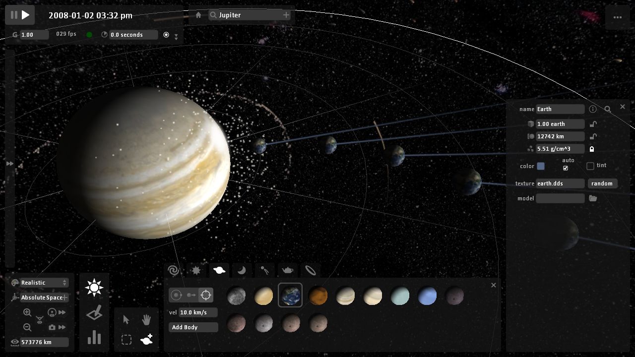 Изображение игры: Universe Sandbox