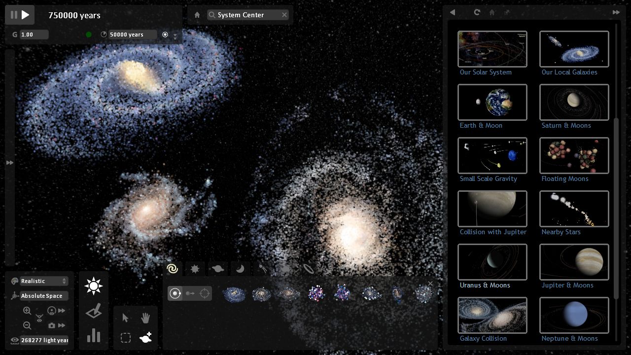 Изображение игры: Universe Sandbox