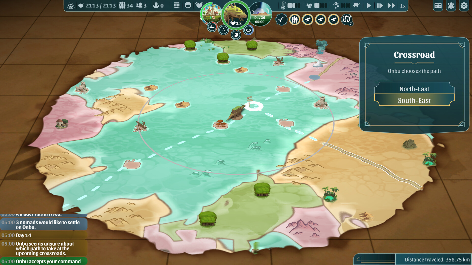 Изображение игры: The Wandering Village