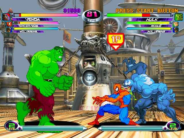 Изображение игры: Marvel vs. Capcom 2: New Age of Heroes