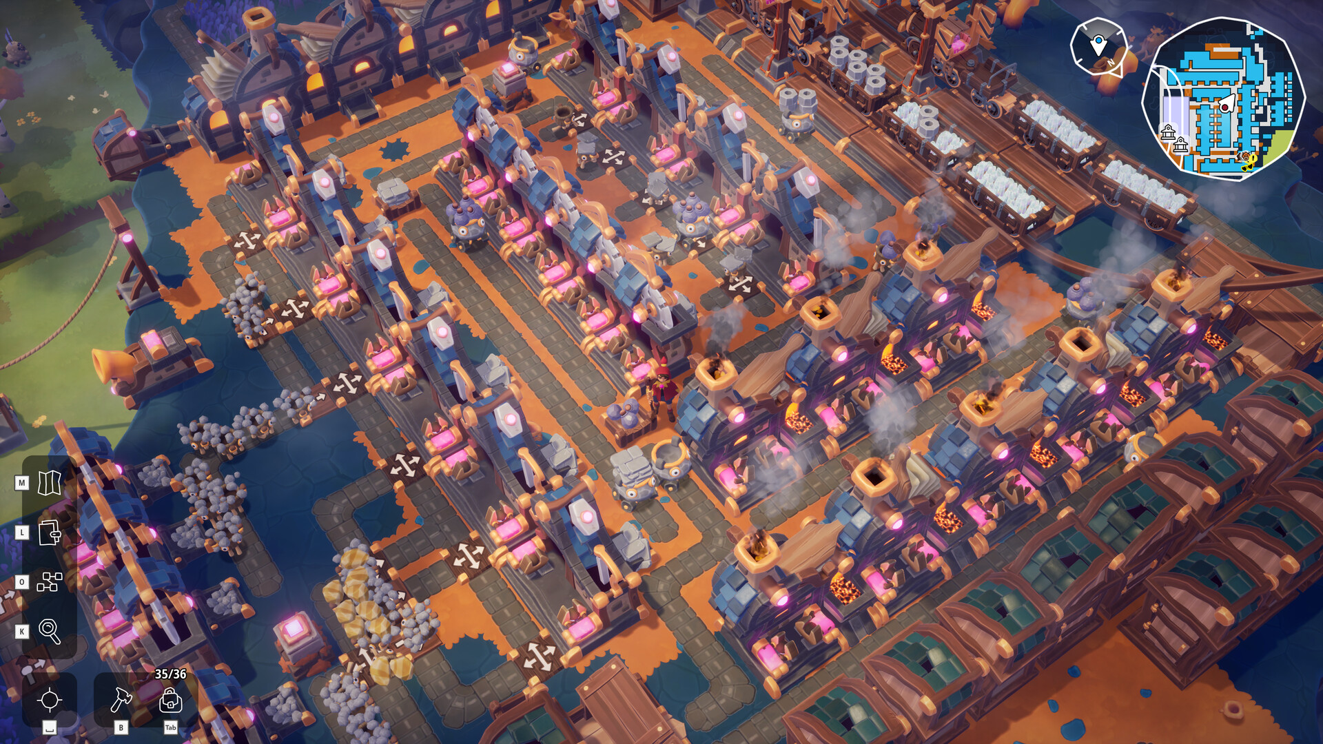 Изображение игры: Oddsparks: An Automation Adventure