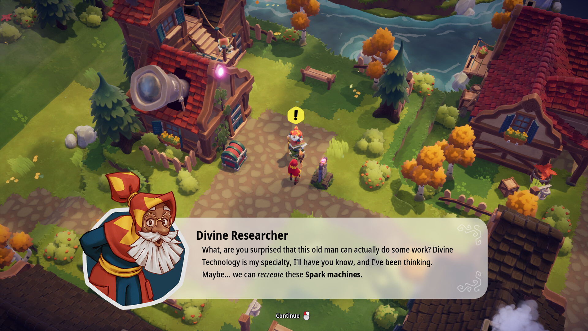 Изображение игры: Oddsparks: An Automation Adventure