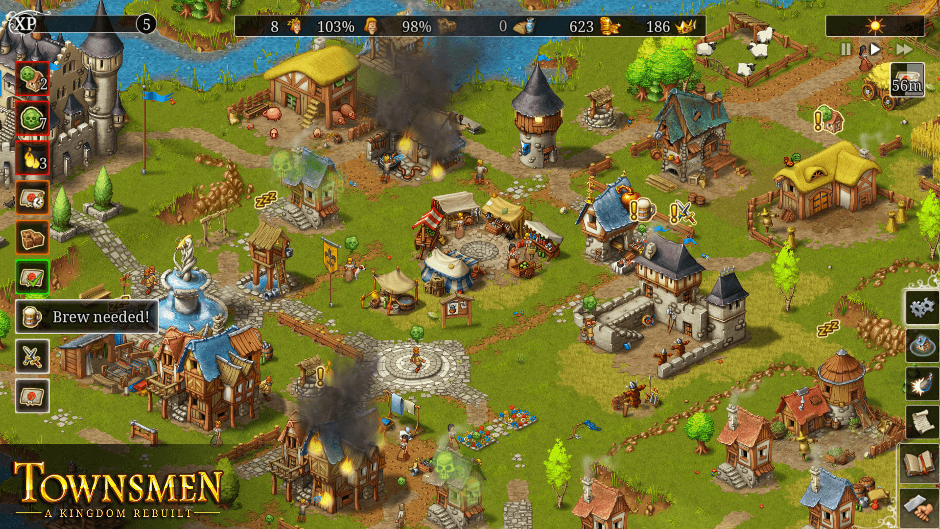 Изображение игры: Townsmen - A Kingdom Rebuilt
