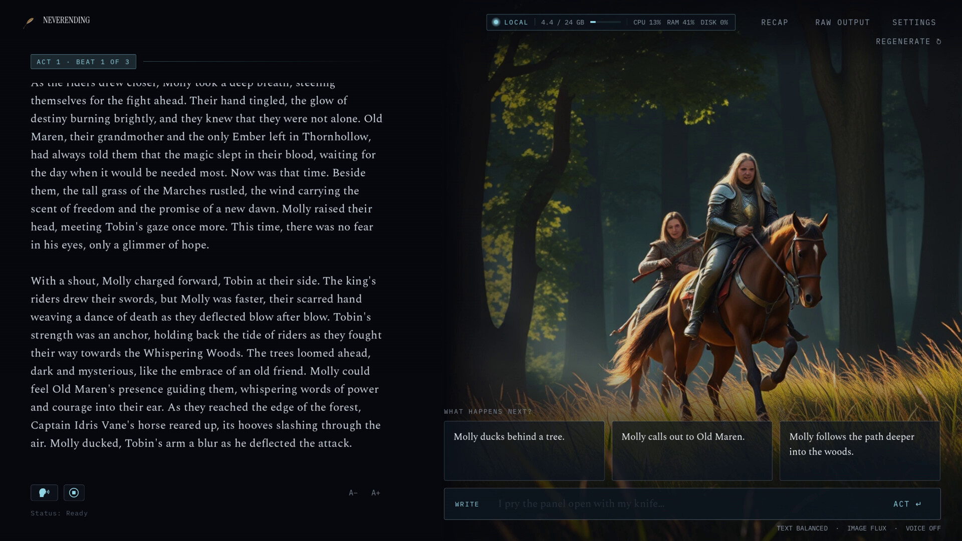 Изображение игры: Neverending AI Storybook