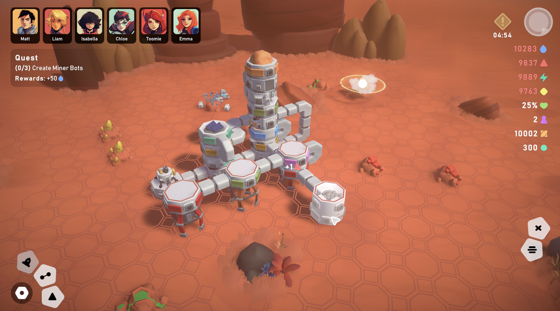 Изображение игры: Stellar Settlers: Space Base Builder