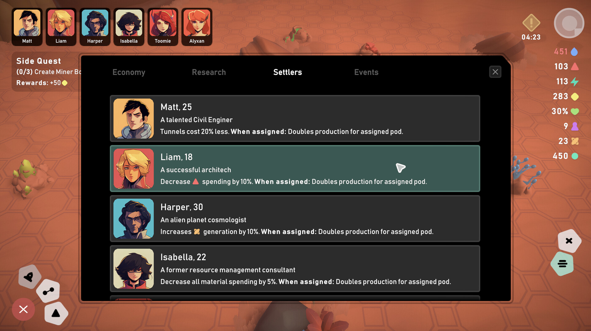 Изображение игры: Stellar Settlers: Space Base Builder