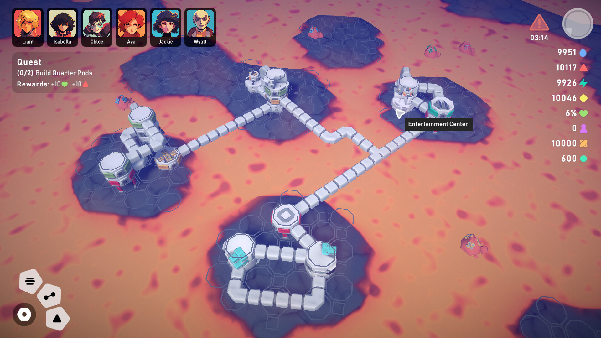 Изображение игры: Stellar Settlers: Space Base Builder