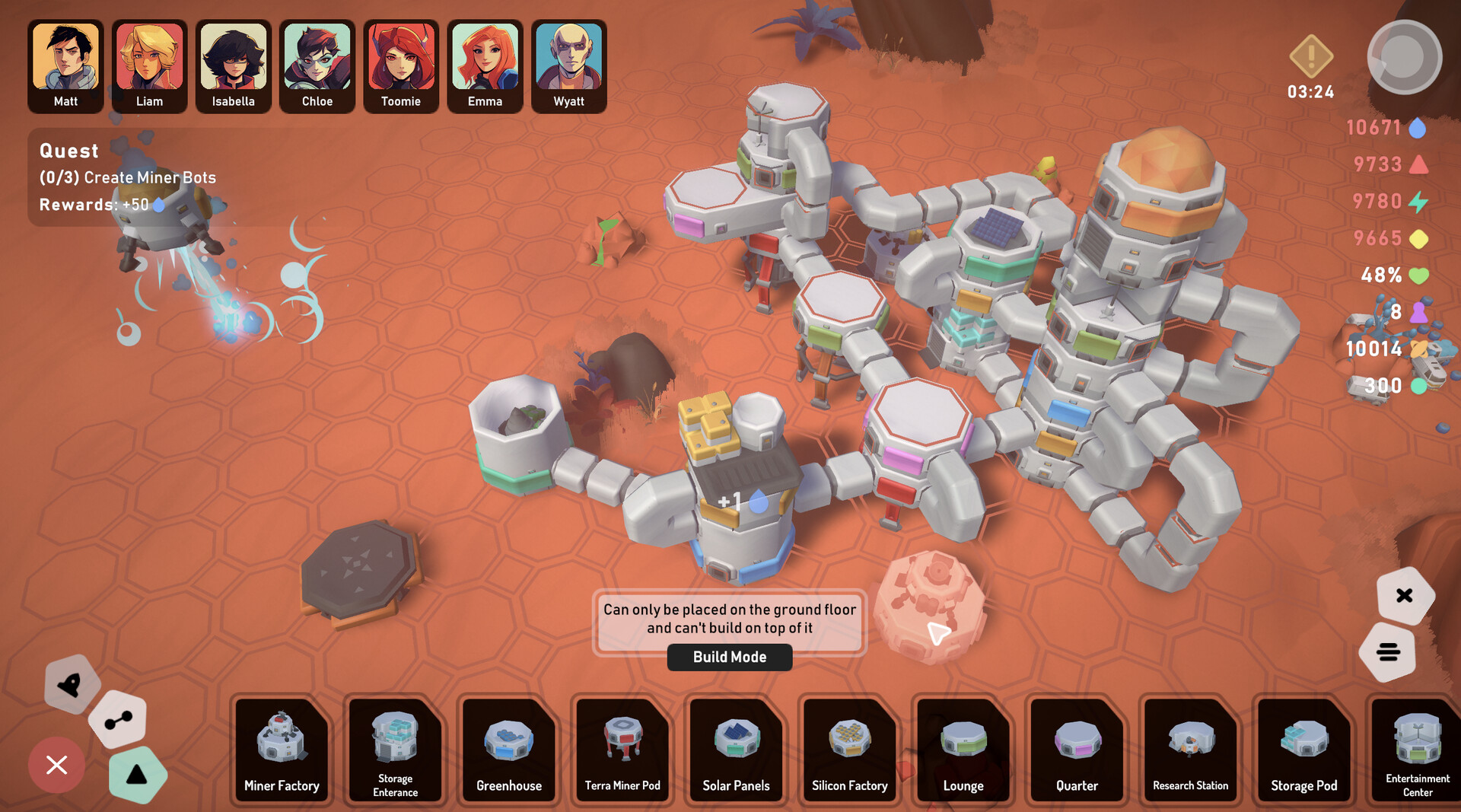Изображение игры: Stellar Settlers: Space Base Builder