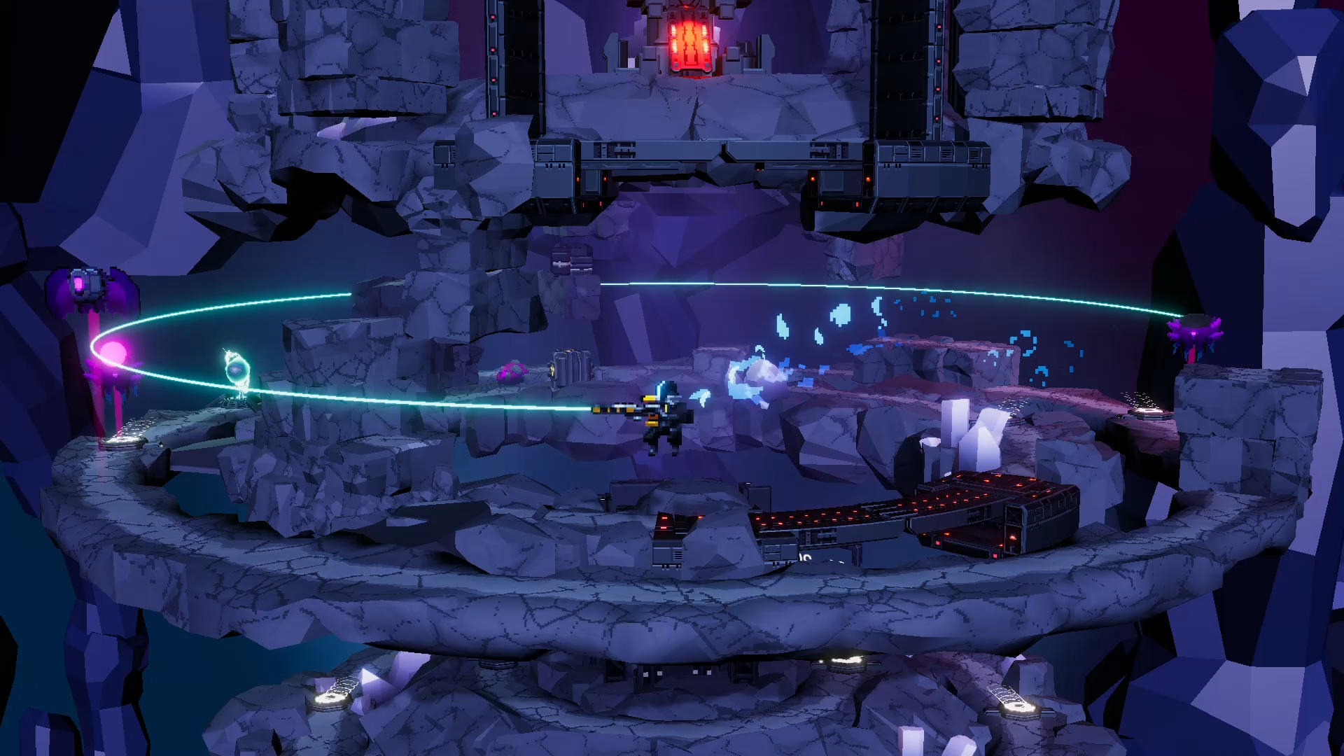 Изображение игры: Orbital Bullet – The 360° Rogue-lite