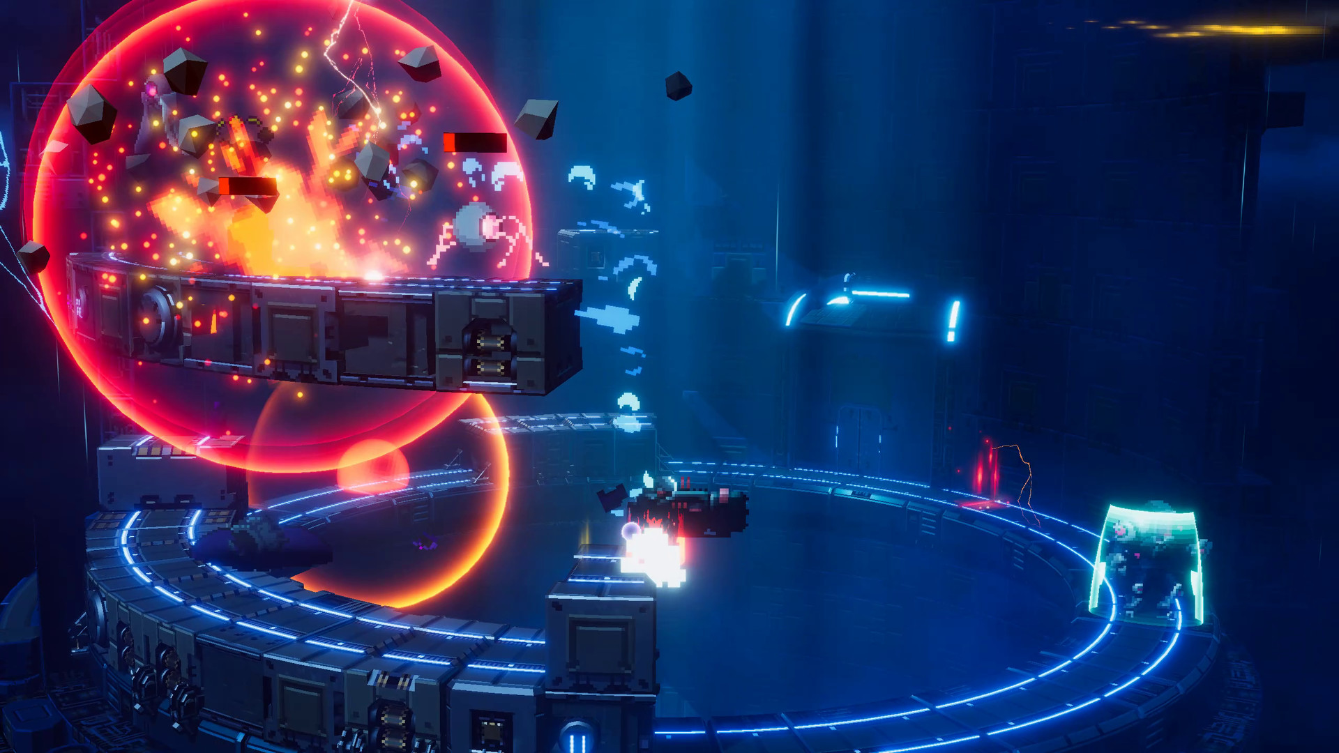 Изображение игры: Orbital Bullet – The 360° Rogue-lite