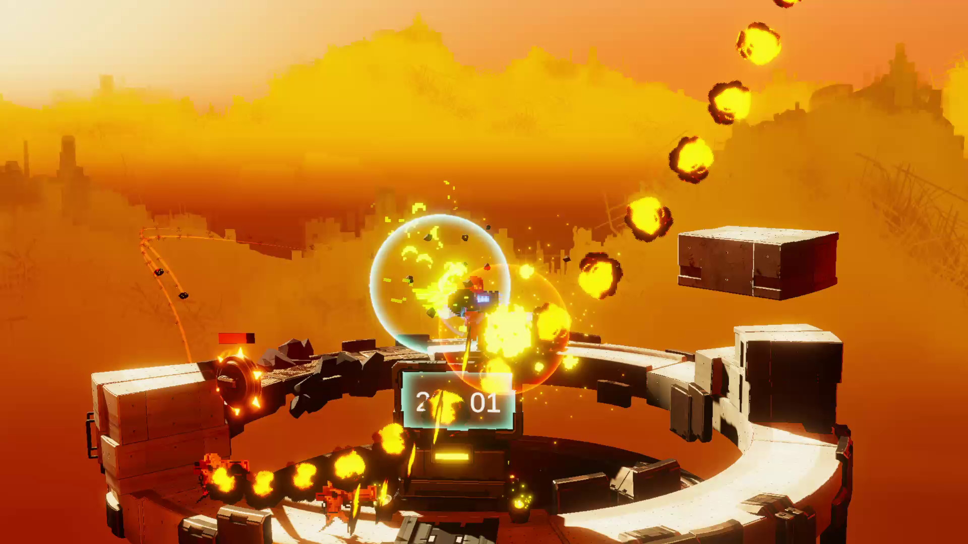 Изображение игры: Orbital Bullet – The 360° Rogue-lite