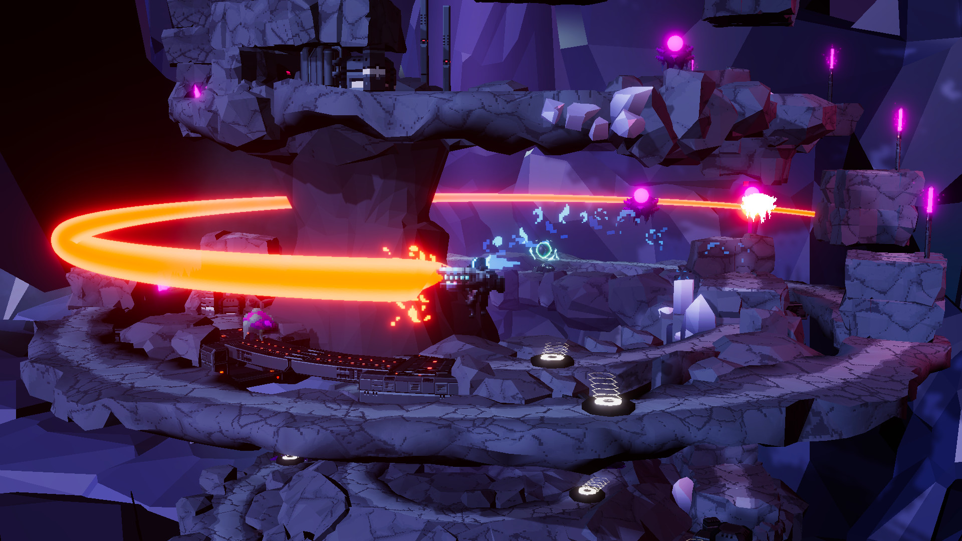 Изображение игры: Orbital Bullet – The 360° Rogue-lite