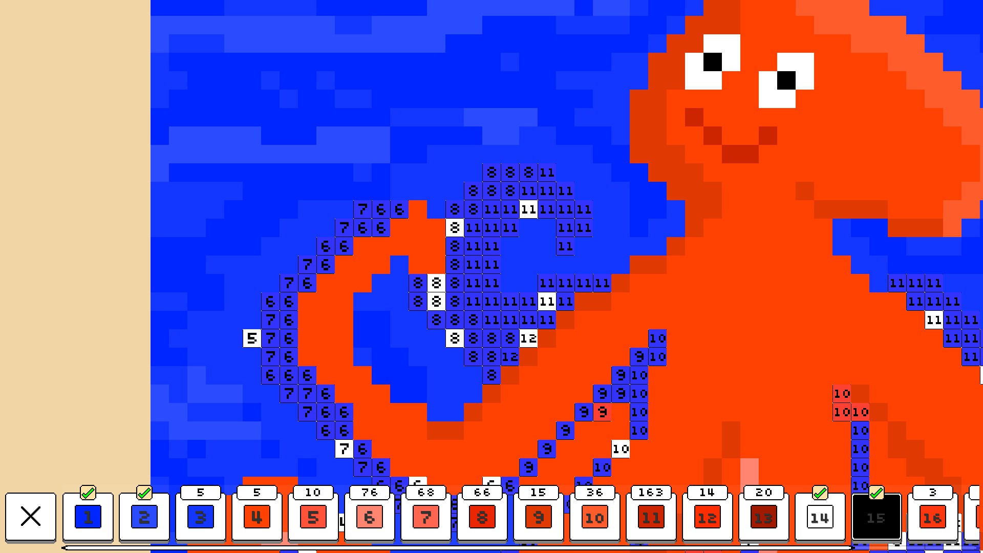Изображение игры: Coloring Pixels