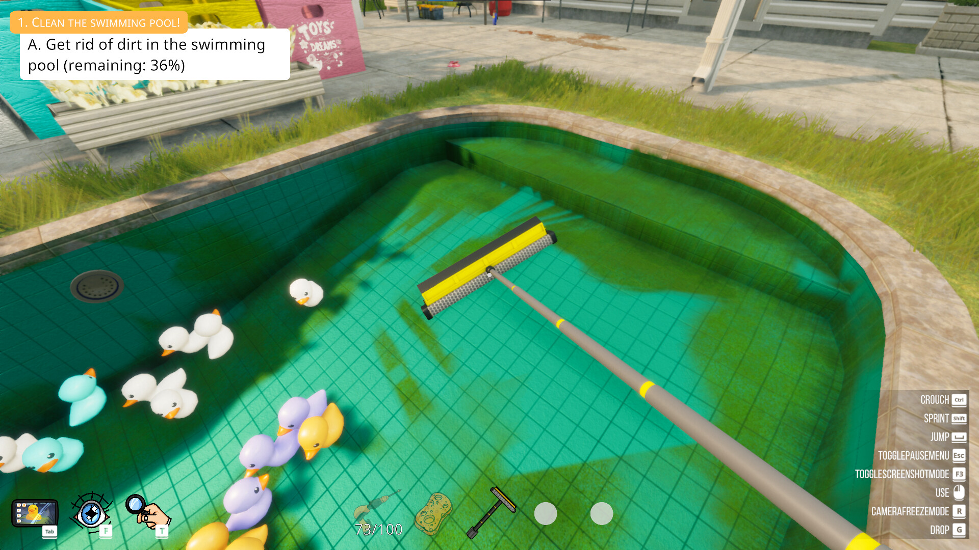 Изображение игры: Pool Cleaning Simulator
