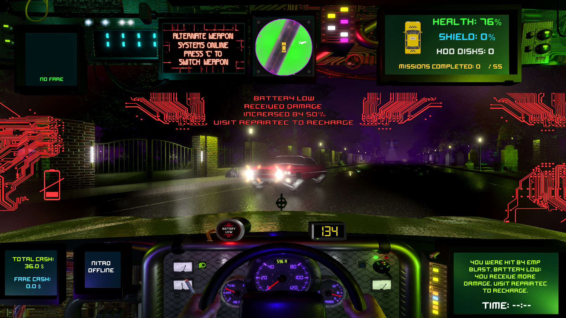 Изображение игры: CyberTaxi