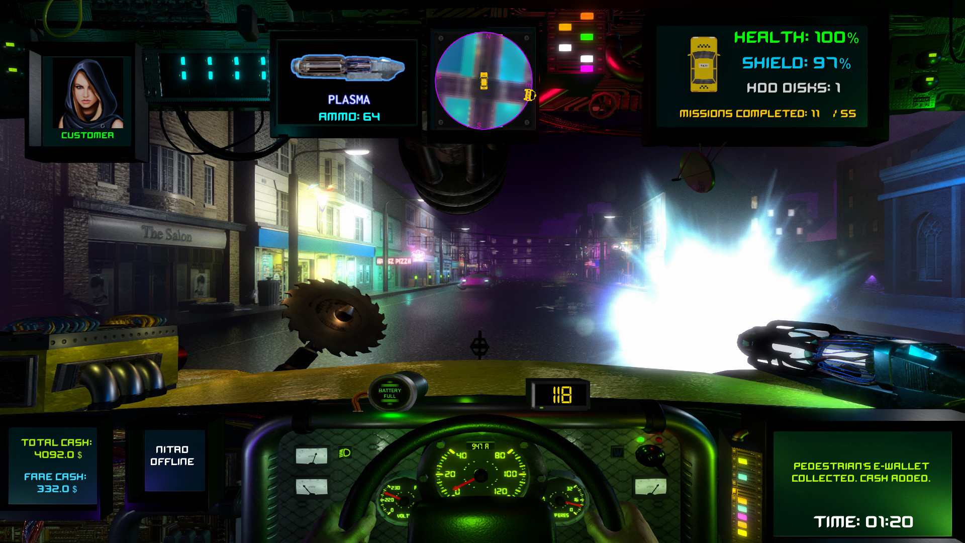 Изображение игры: CyberTaxi