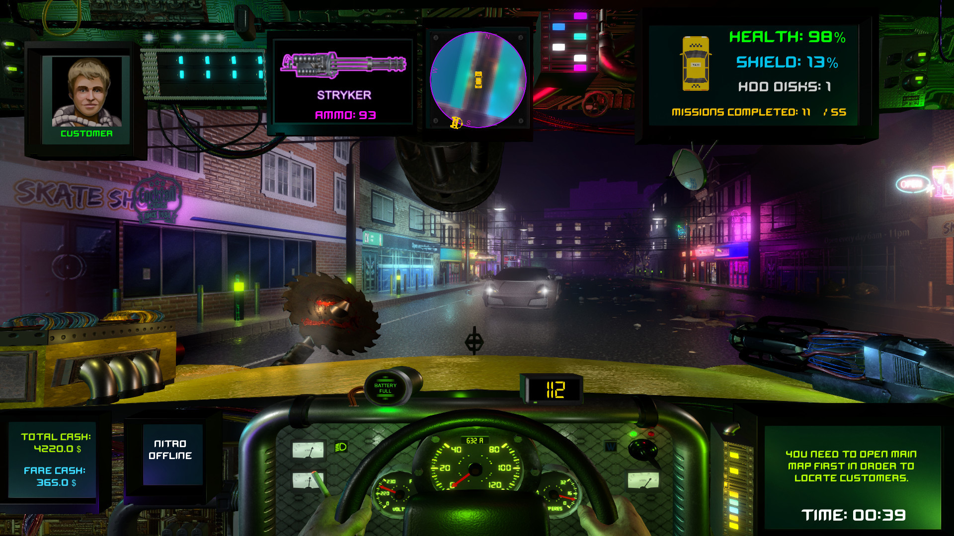 Изображение игры: CyberTaxi