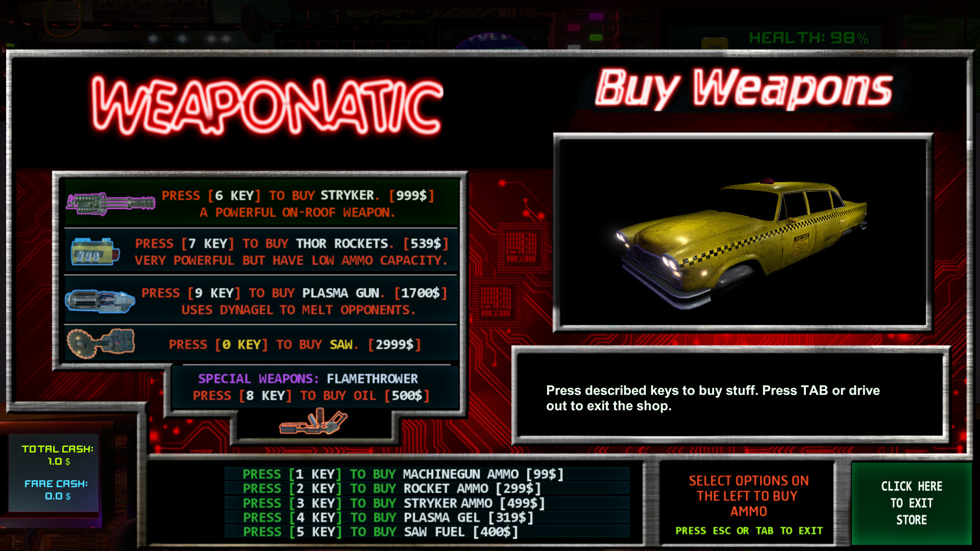 Изображение игры: CyberTaxi
