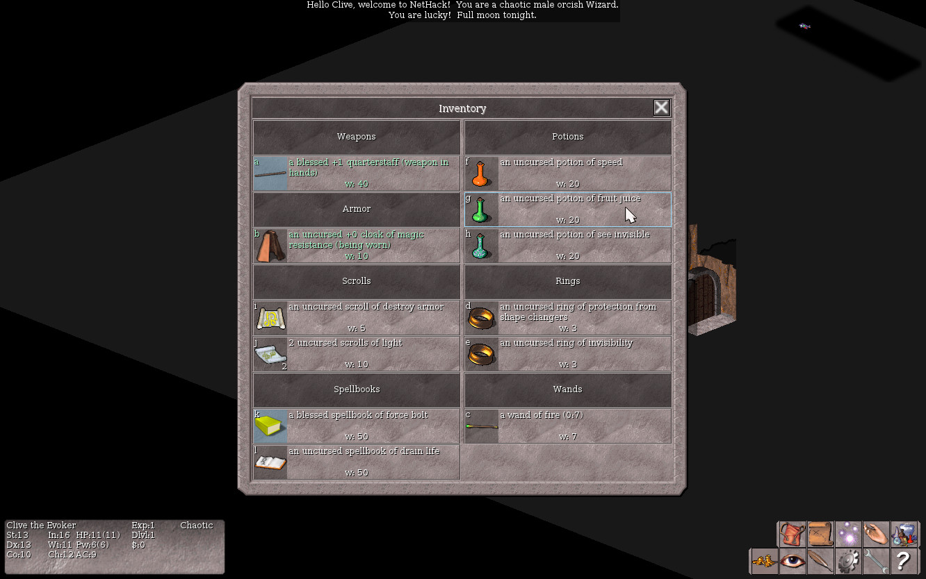 Изображение игры: Vulture for NetHack