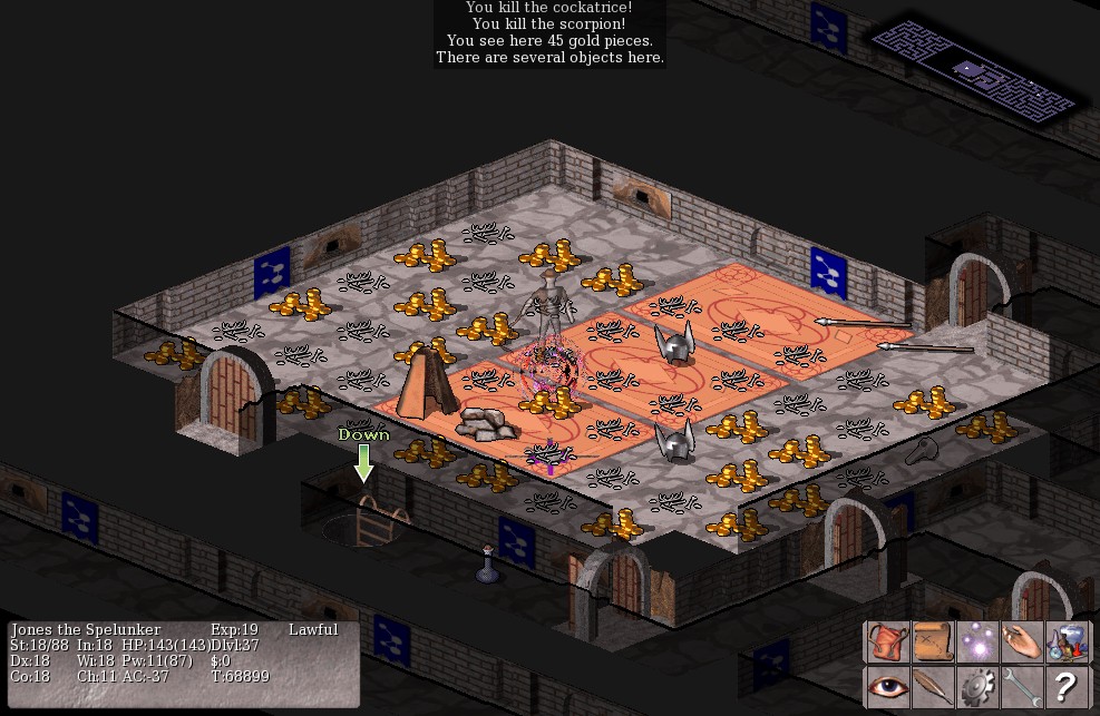Изображение игры: Vulture for NetHack