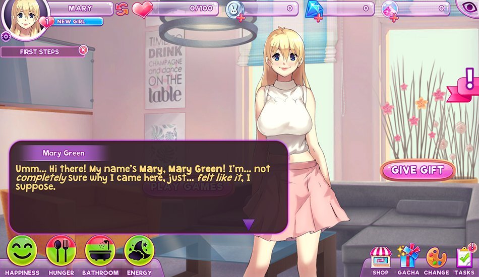 Изображение игры: Pocket Waifu
