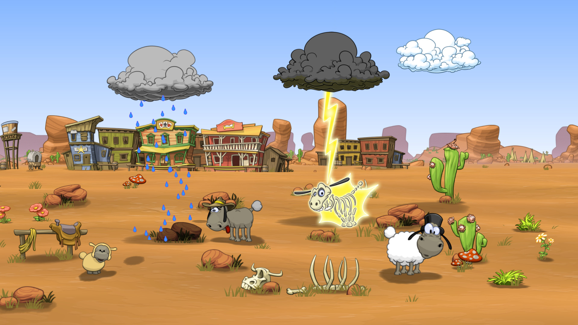 Изображение игры: Clouds & Sheep 2