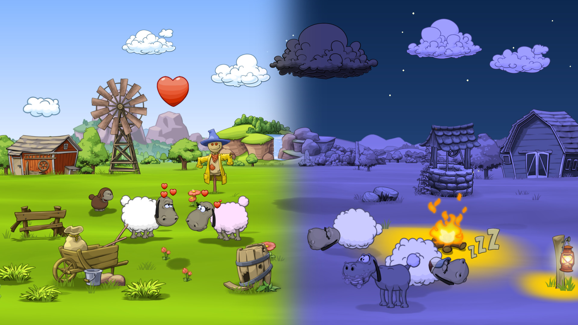 Изображение игры: Clouds & Sheep 2