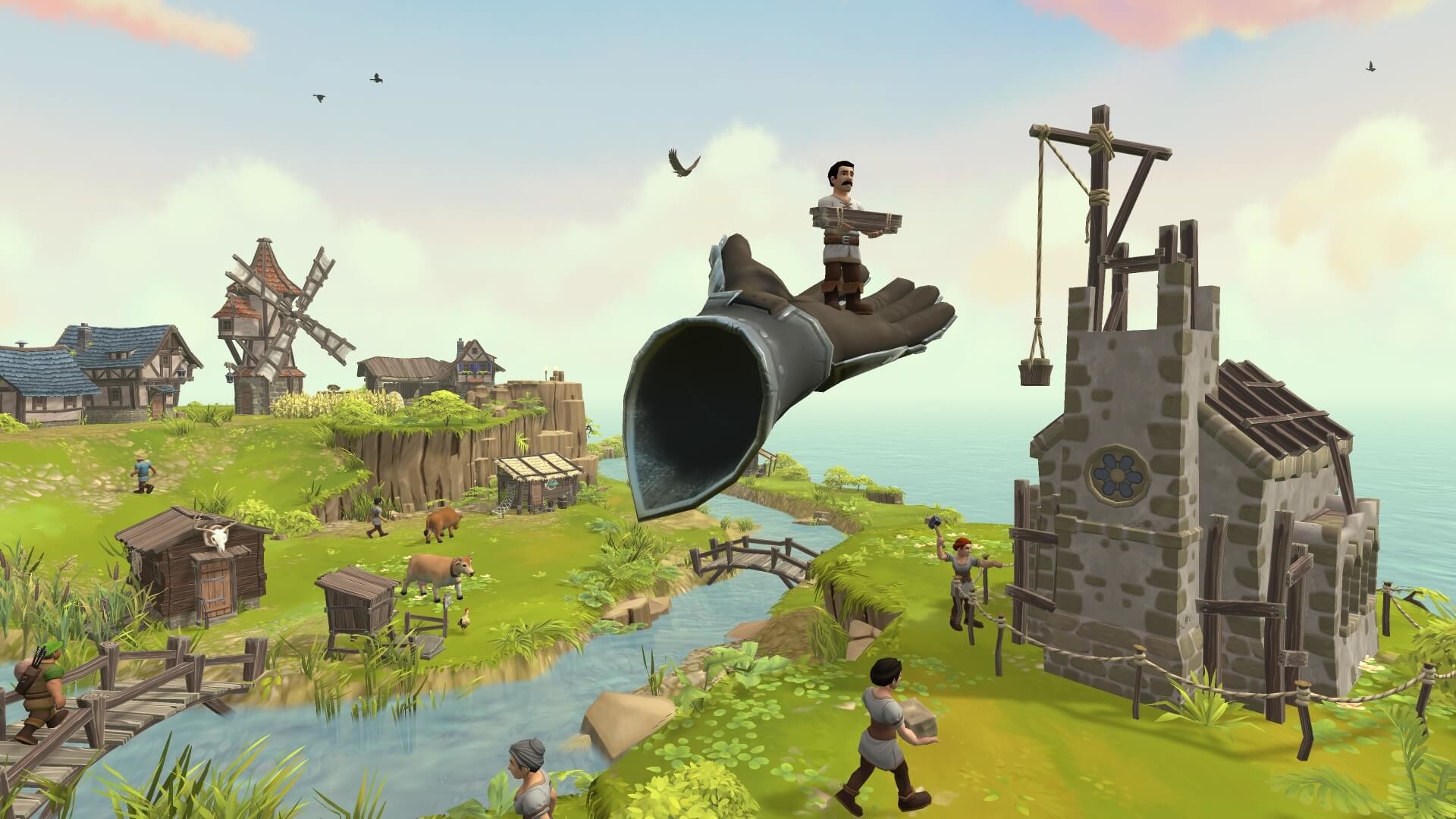 Изображение игры: Townsmen VR