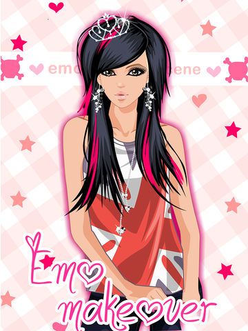 Изображение игры: Emo Dress Up game