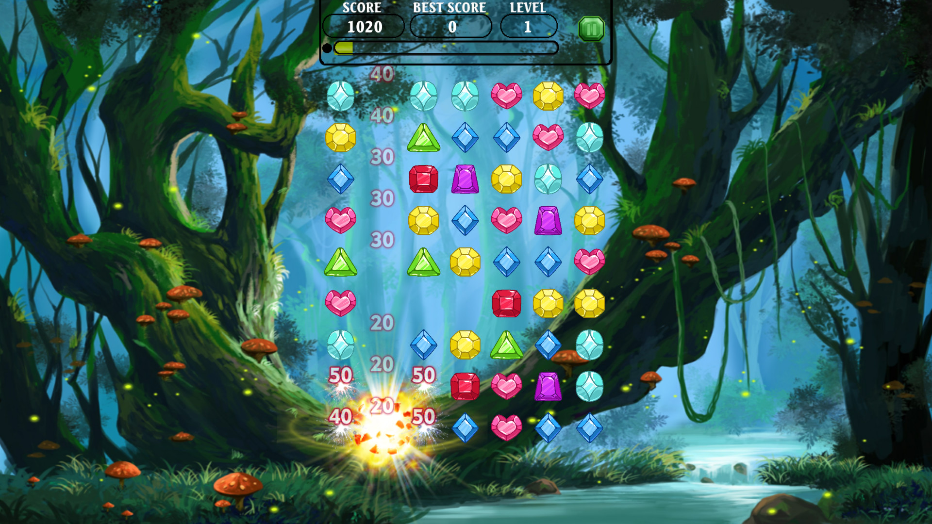 Изображение игры: Jewels of the Mysterious Woodland