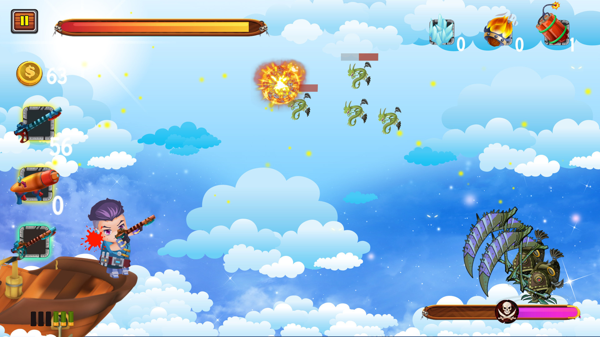 Изображение игры: Captain vs Sky Pirates