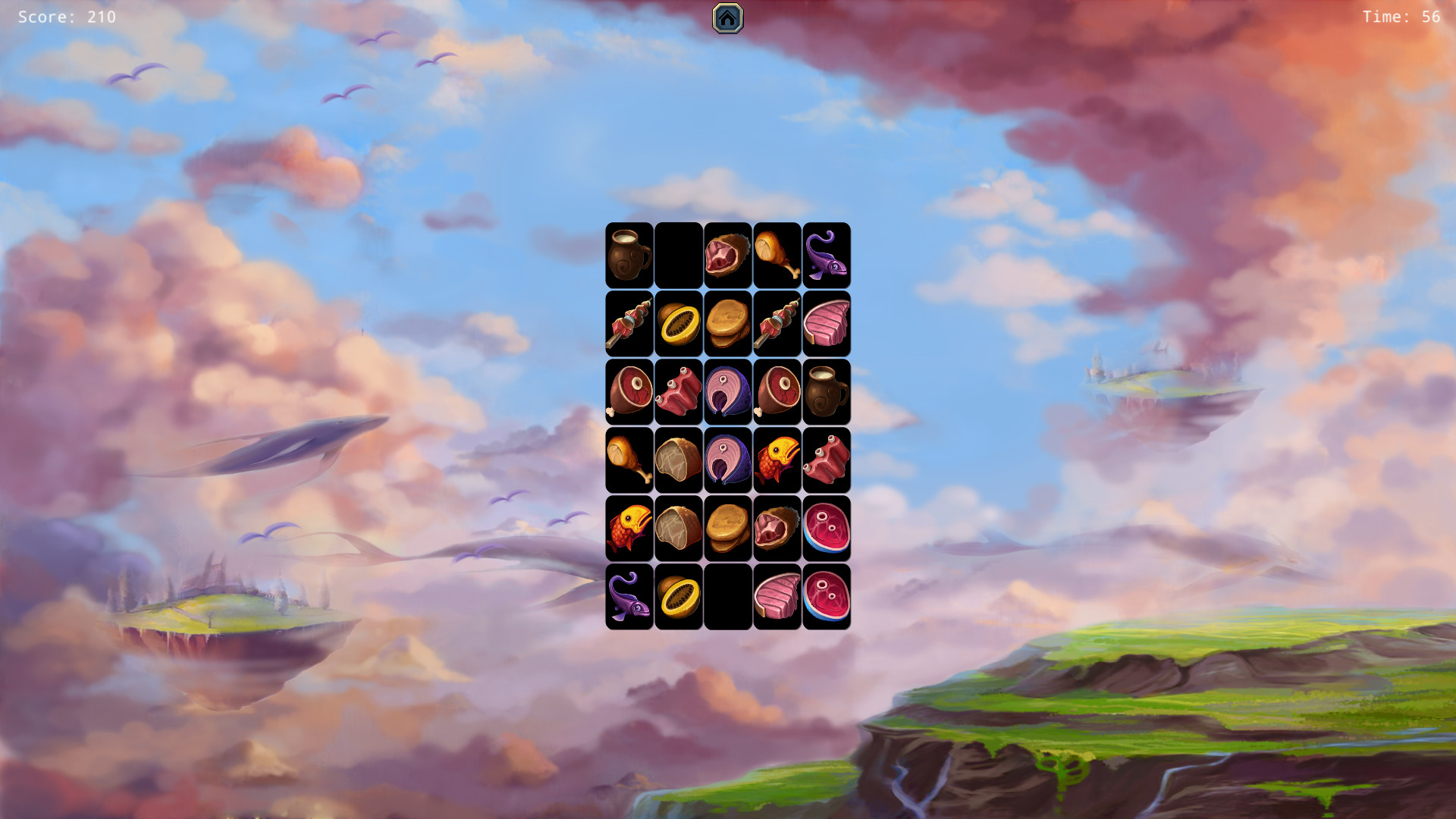 Изображение игры: Food Monster and Animals Memory Match