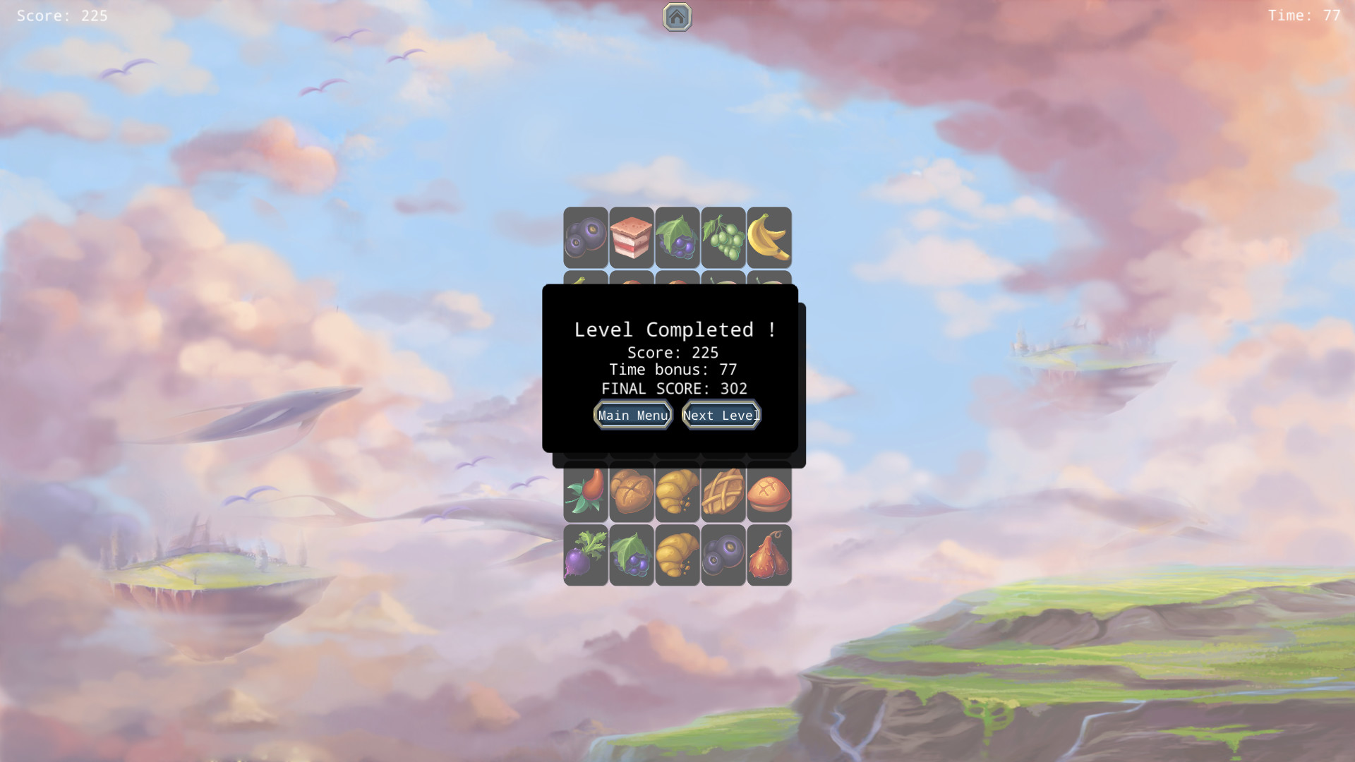 Изображение игры: Food Monster and Animals Memory Match