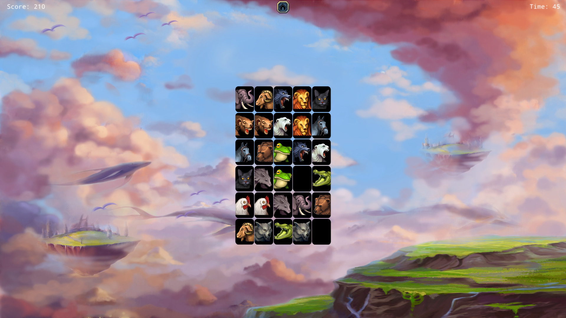 Изображение игры: Food Monster and Animals Memory Match
