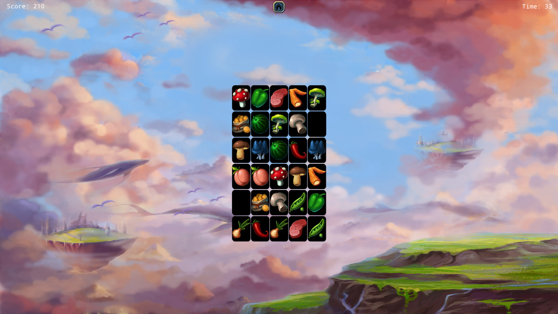 Изображение игры: Food Monster and Animals Memory Match