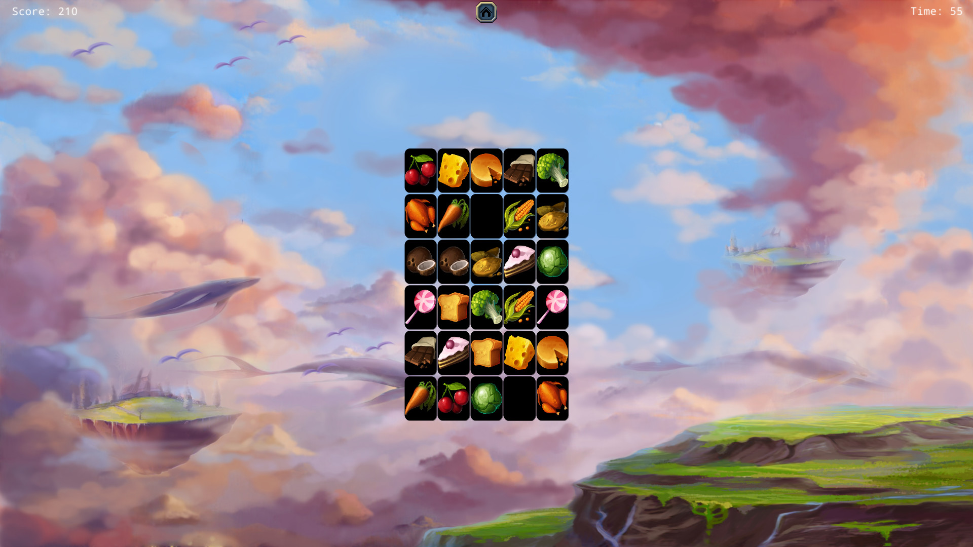 Изображение игры: Food Monster and Animals Memory Match