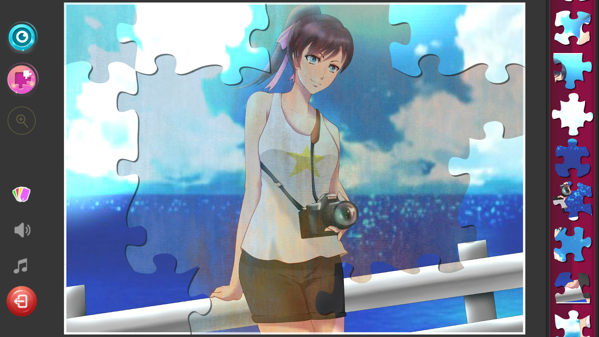 Изображение игры: Anime Girls Jigsaw Puzzles