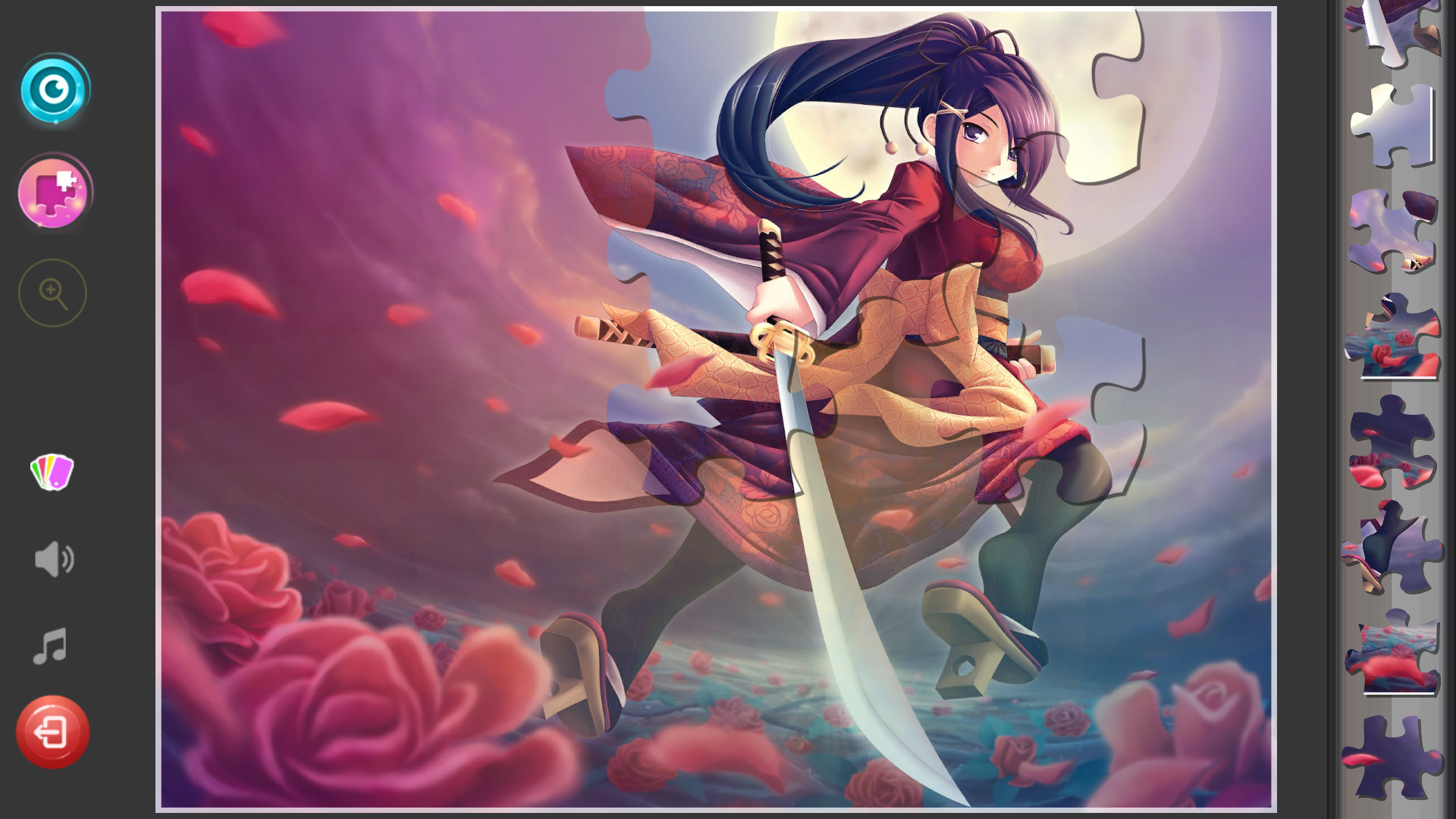 Изображение игры: Anime Girls Jigsaw Puzzles