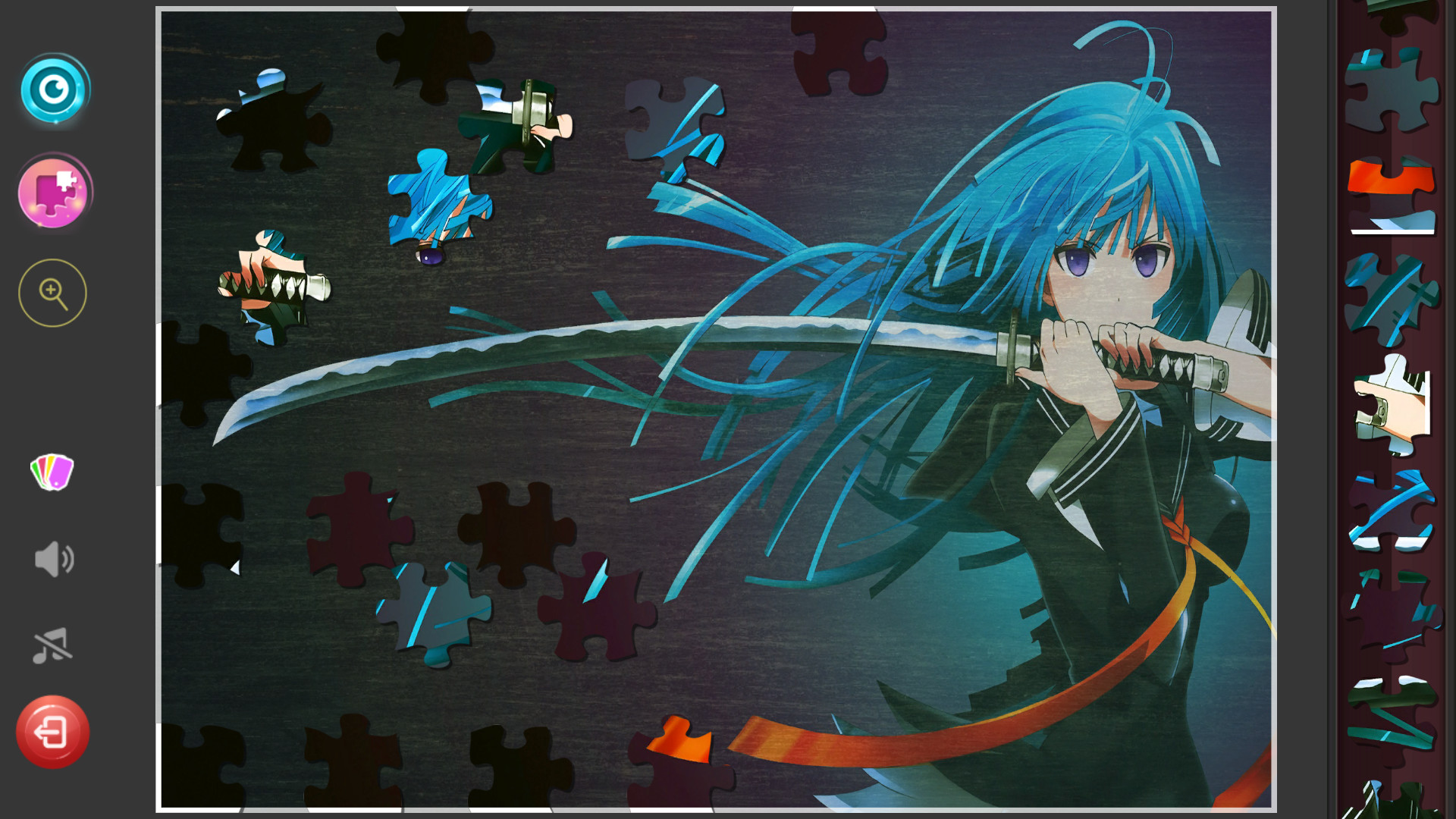 Изображение игры: Anime Girls Jigsaw Puzzles