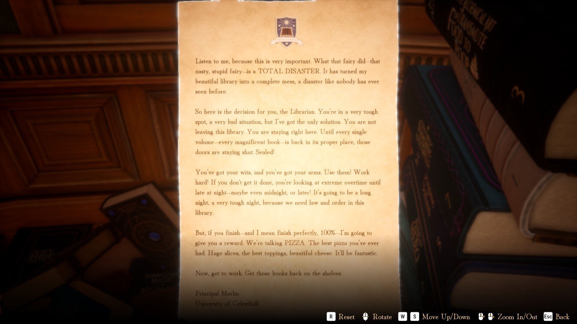 Изображение игры: Librarian: Tidy Up the Arcane Library!