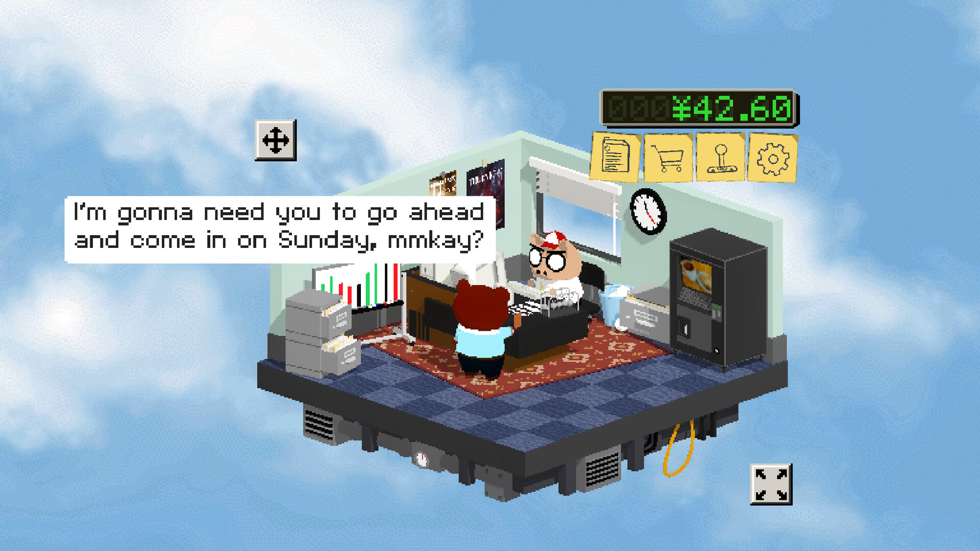 Изображение игры: Butaro's Overtime Office