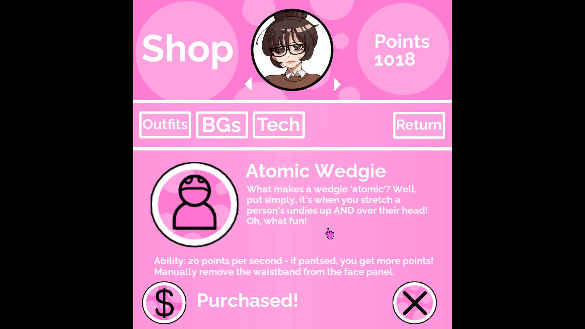 Изображение игры: It's Wedgie Time!